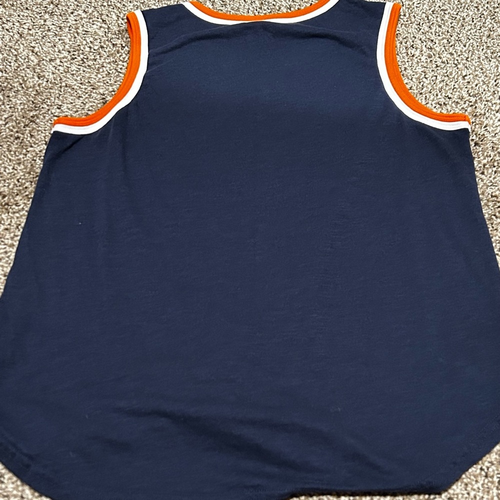 Women’s Detroit Tigers Navy Blue Tank Top - Picture 2 of 4